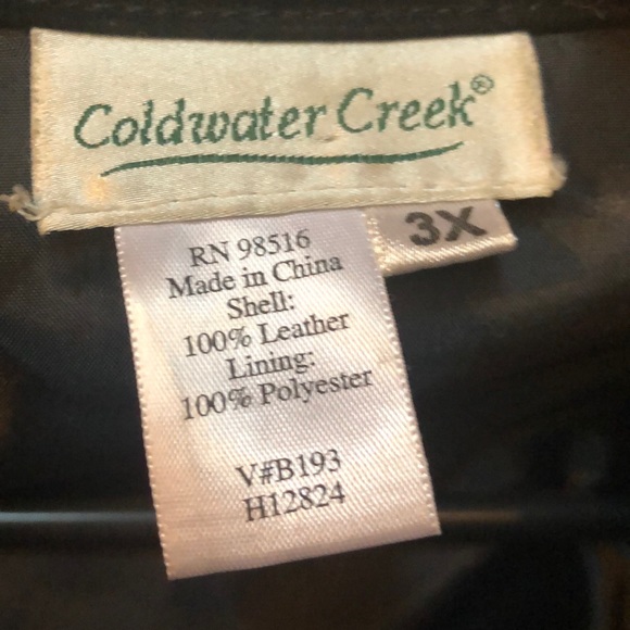 Coldwater creek leather jacket - Picture 3 of 4